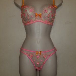 Agent Provocateur Perdia bra and brief size AP 2 Small NWT